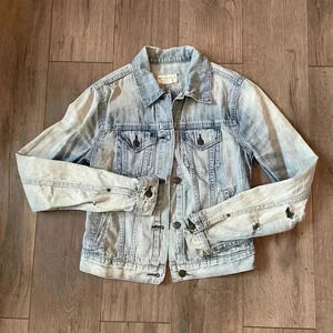 ❤️2/$50❤️Denim&Supply Ralph Lauren Paisley Pattern Distressed  Jean Jacket [XS]